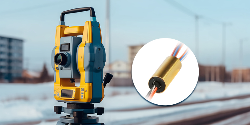 slip rings application in total station detector