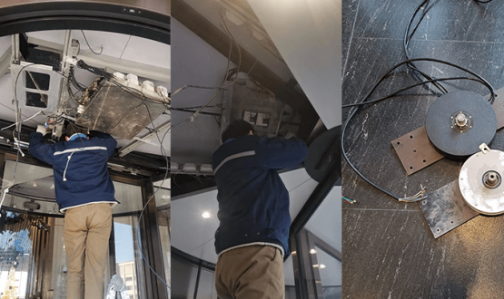 Revolving Door Slip Ring Installation