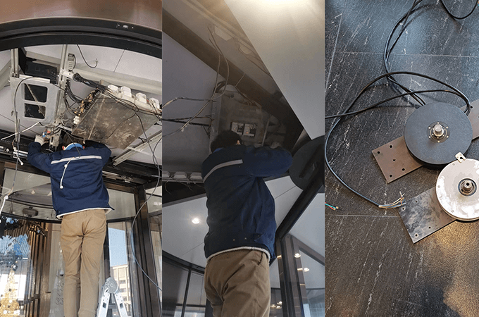 Revolving Door Slip Ring Installation