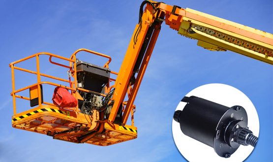 Slip ring application-aerial work vehicle