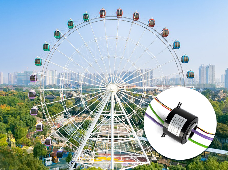 Slip ring application - amusement rides