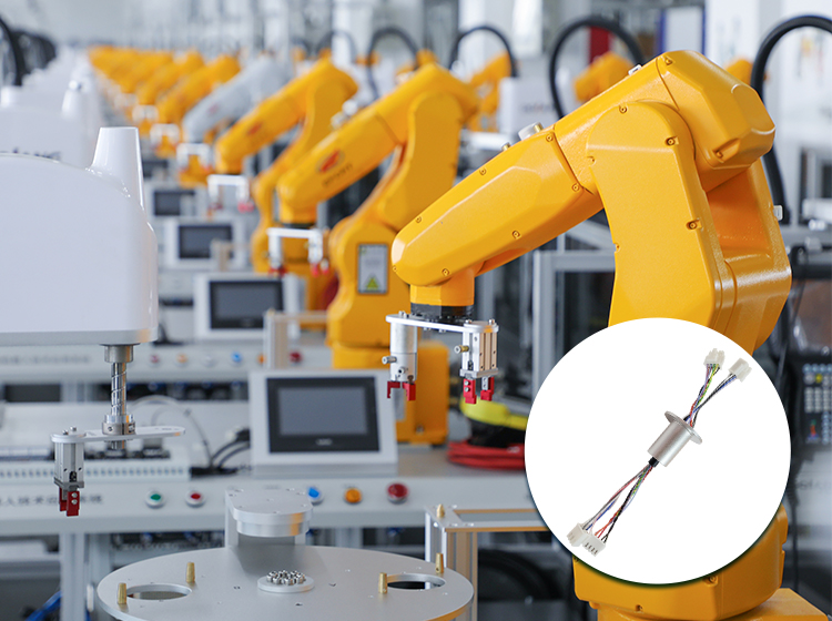 Slip ring application-robot arm