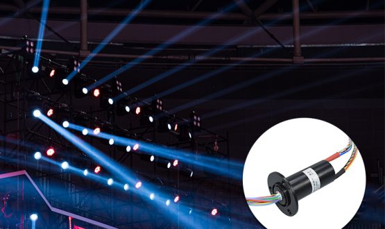 Slip ring application-stage lighting