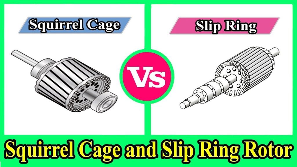 difference between squirrel cage and slip ring