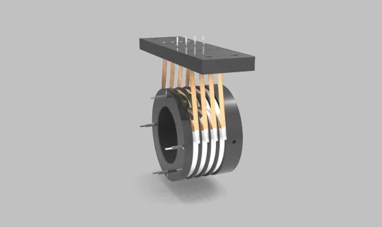 slip ring of an induction motor is usually made up of