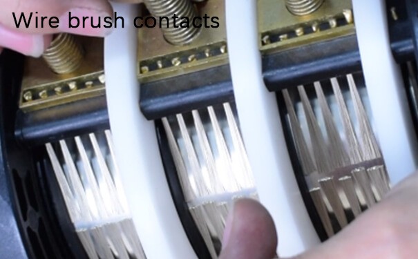 wire brush contacts